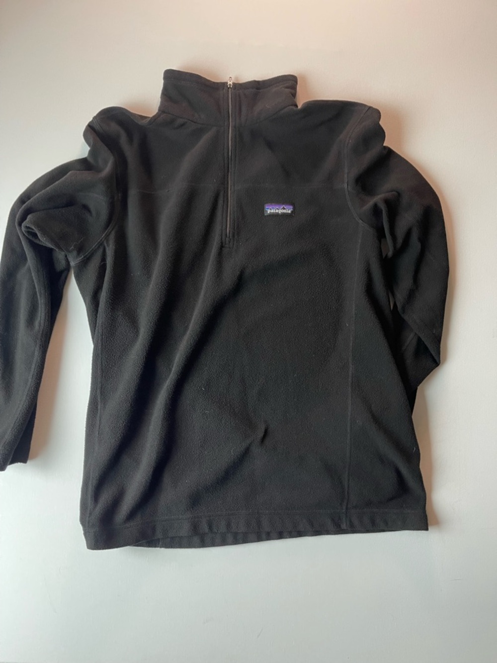 Patagonia Black Quarter-Zip Fleece Pullover